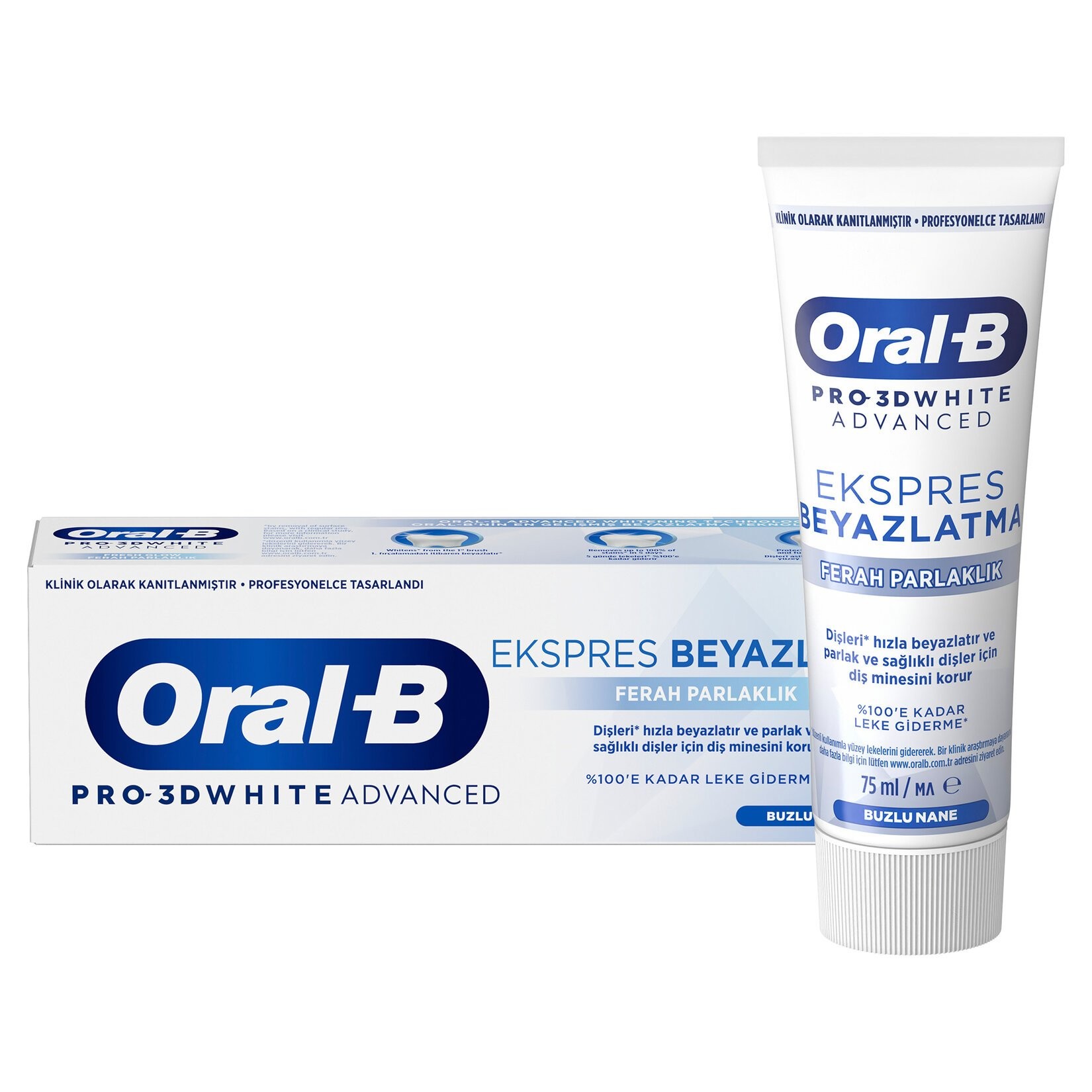 Oral-B Pro-3d White Advanced Ekspres Beyazlatma Ferah Parlaklık 75 Ml