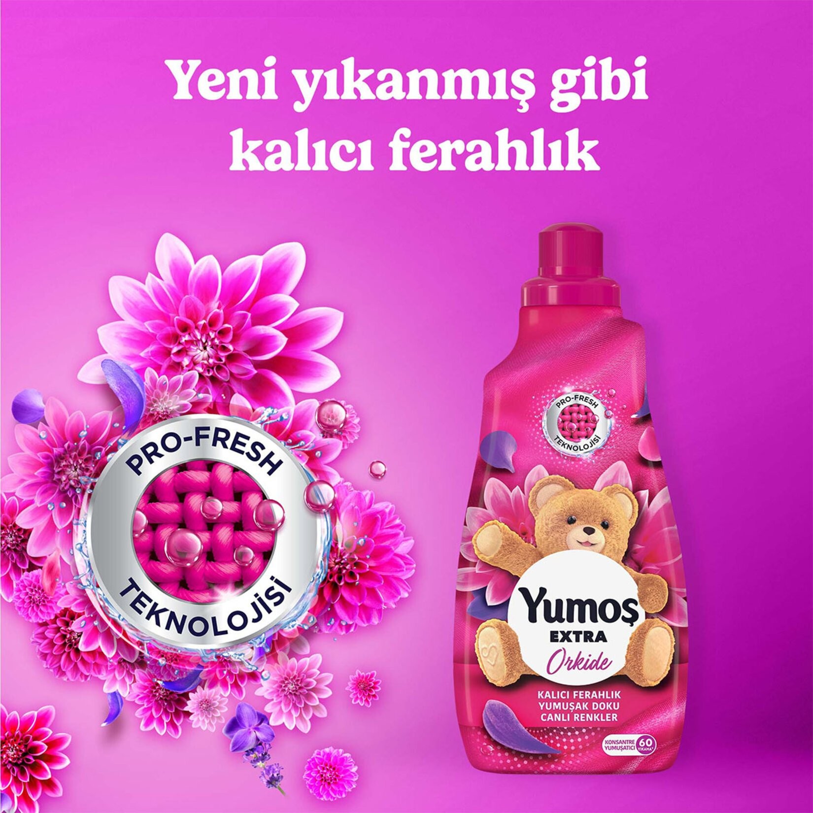 Yumoş Extra Konsantre Yumuşatıcı 60 Yıkama 1440 Ml