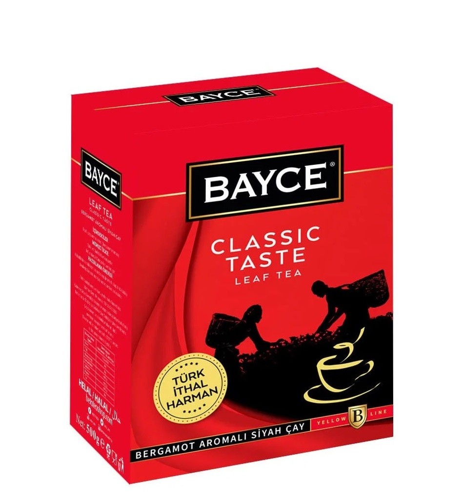 Bayce Classic Taste Leaf Tea Bergamot Aromalı Siyah Çay 500 Gr