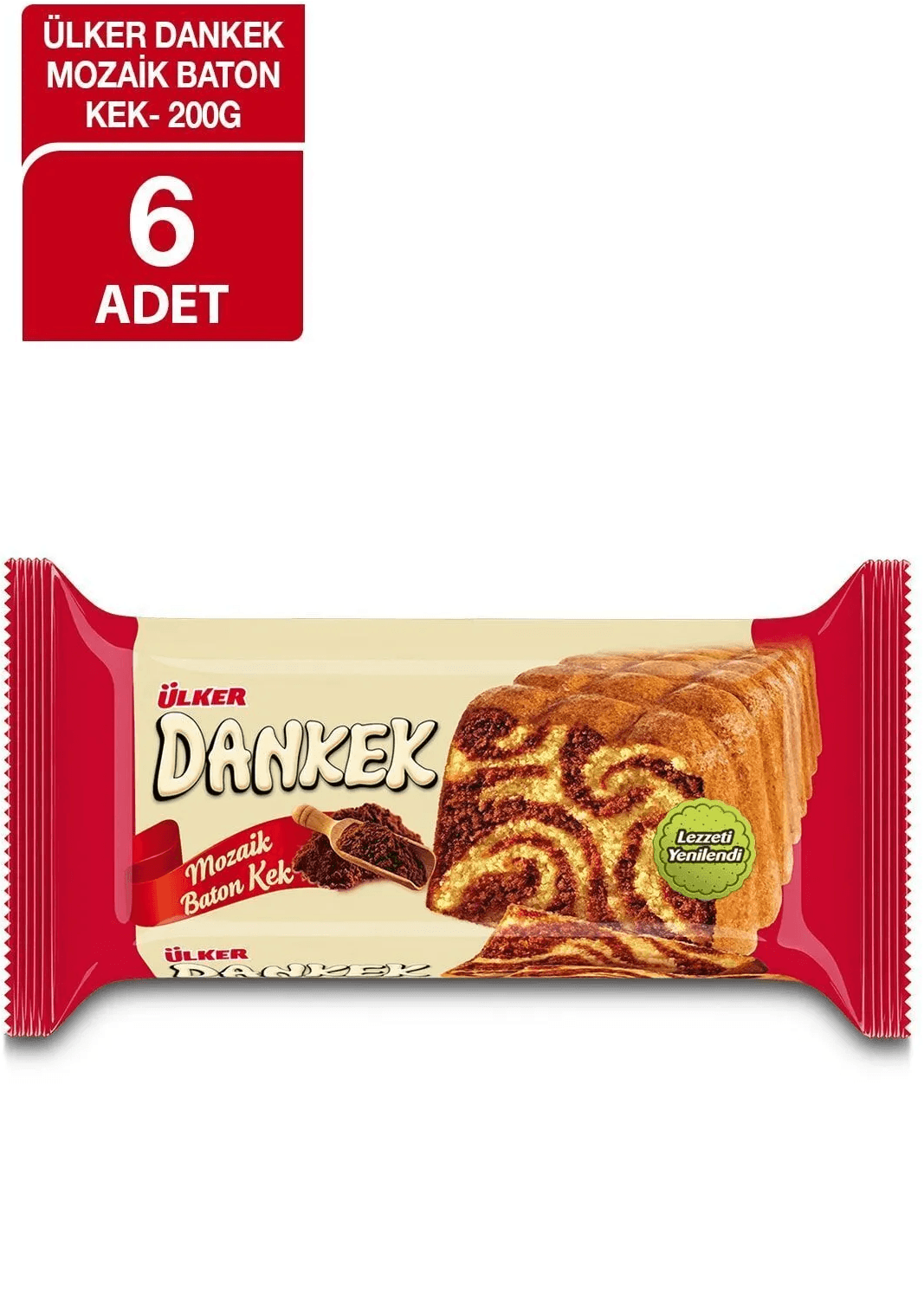 Ülker Dankek Mozaik Baton Kek 200 Gr 6'lı