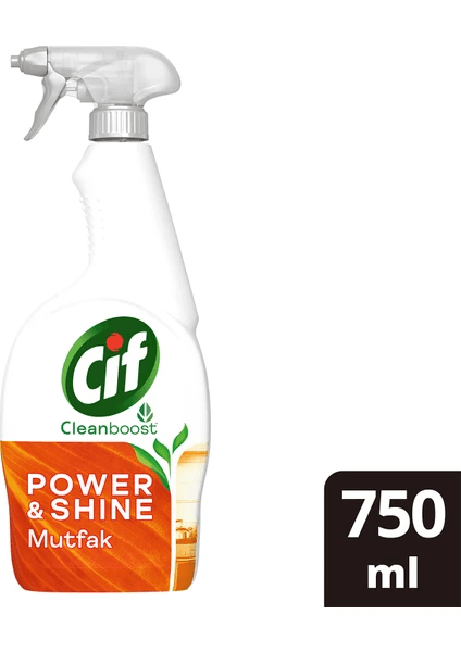 Cif Clean Boost Mutfak Sprey Temizleyici 750 Ml