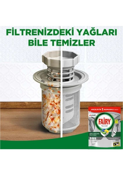 Fairy Platınum Hepsi Bir Arada Bulaşık Mak. Tableti 75'li