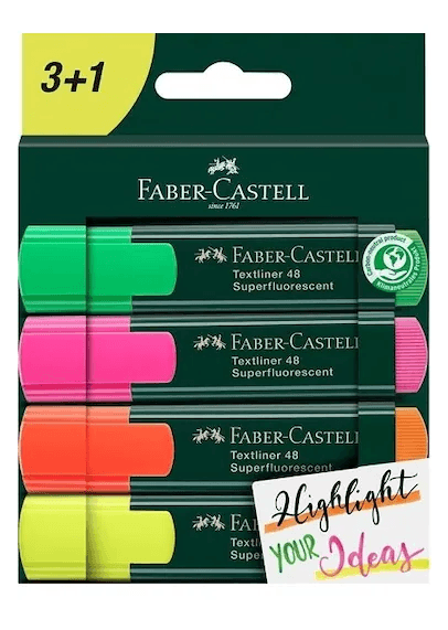 Faber-Castell 3+1 Fosforlu Kalem