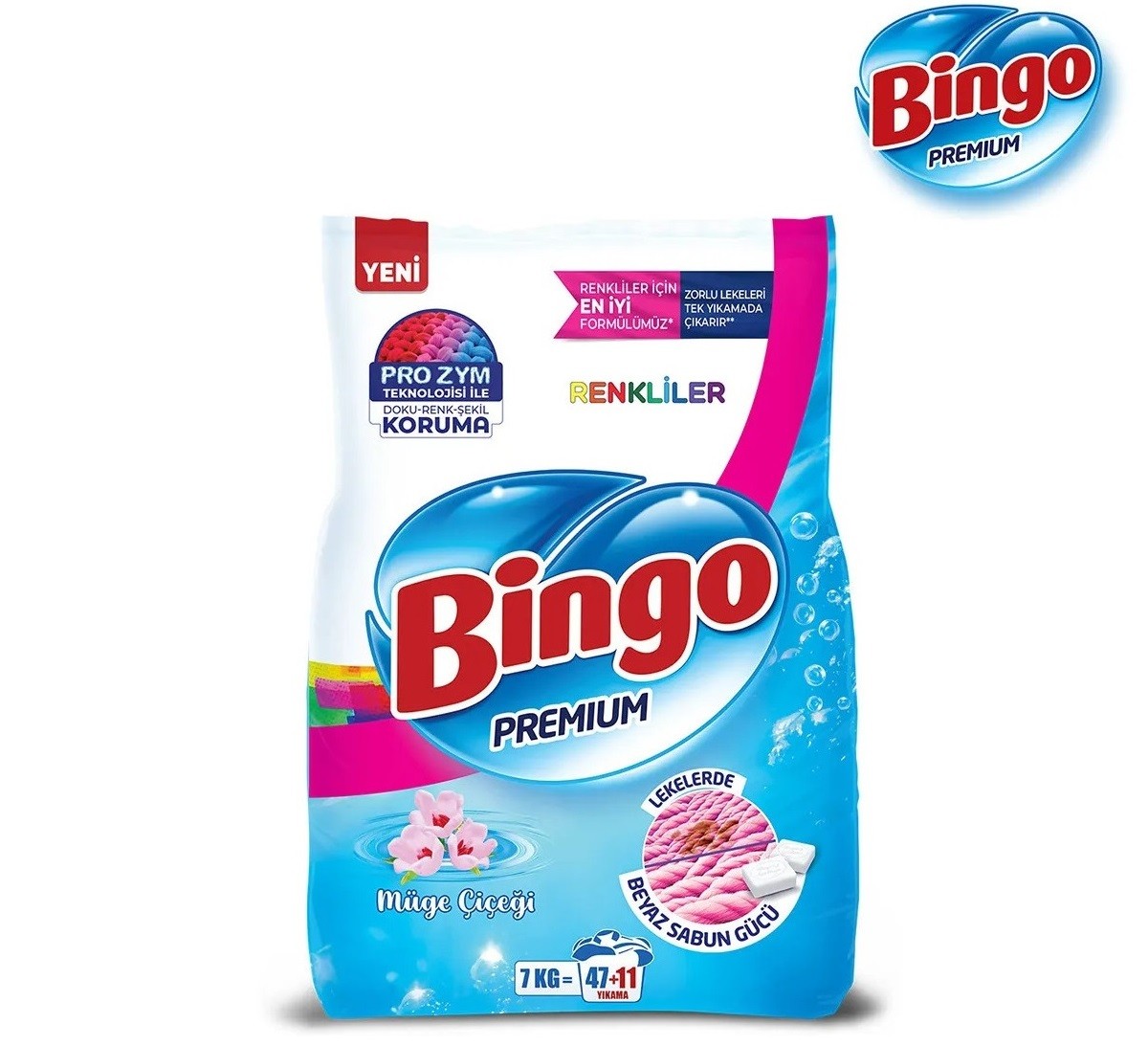 Bingo Premium Renkliler Toz Çamaşır Deterjanı 7 KĞ