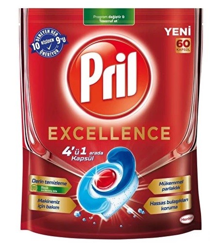 Pril Excellence 4'ü 1 Arada Kapsül 60'lı