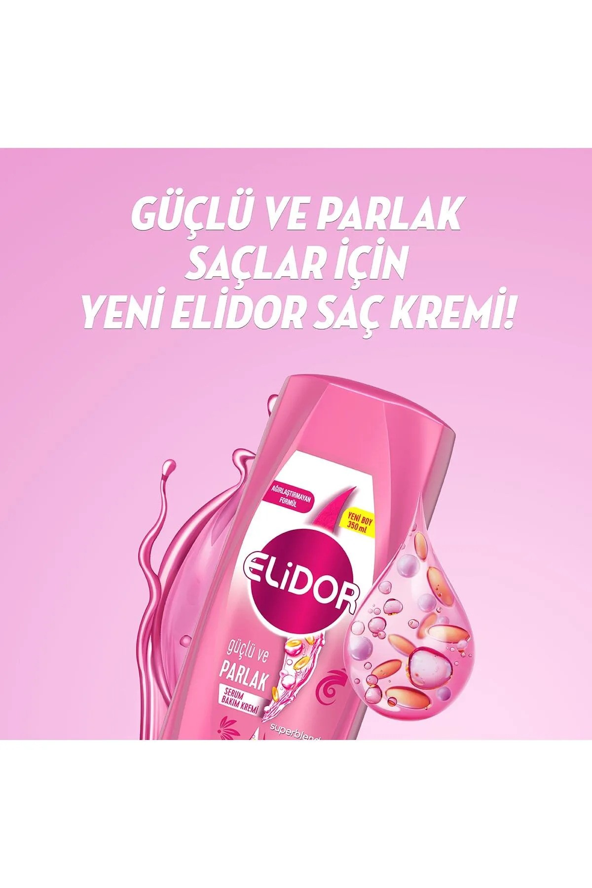 Elidor Güçlü Ve Parlak Serum Bakım Kremi 350 Ml