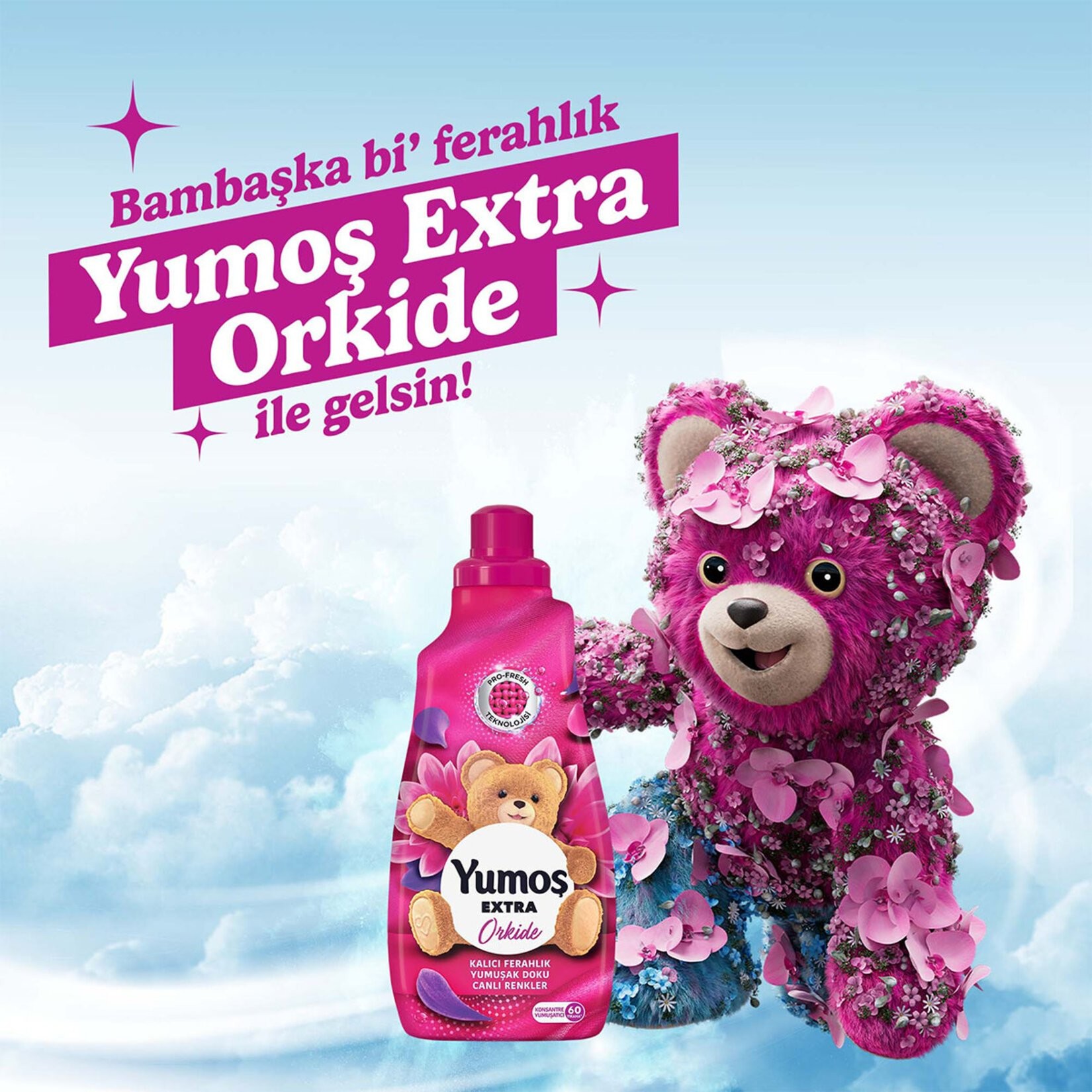 Yumoş Extra Konsantre Yumuşatıcı 60 Yıkama 1440 Ml