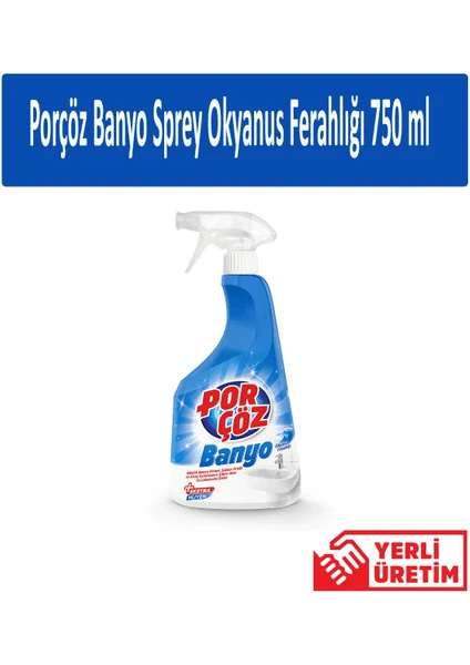 Porçöz Banyo Sprey Temizleyici 750 Ml