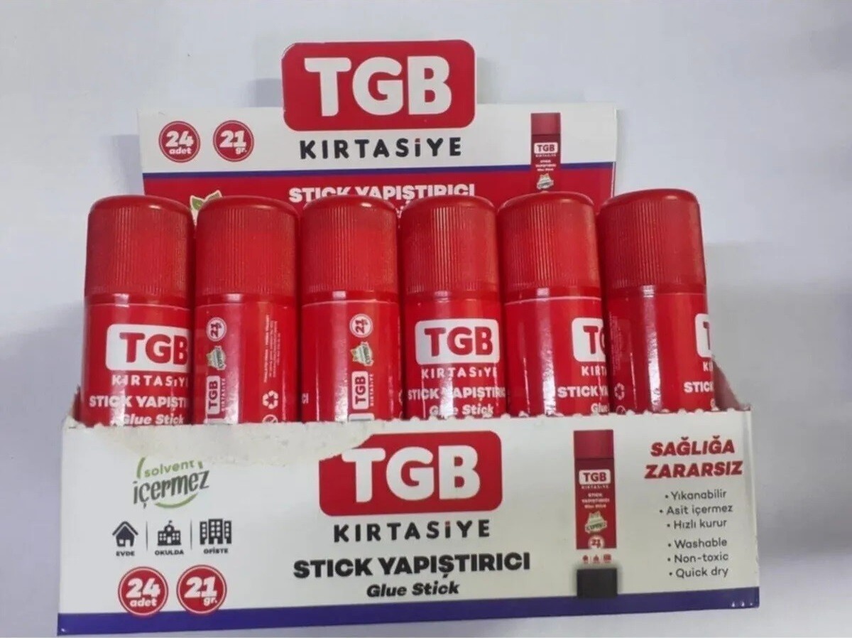 Tgb Kırtasiye Glue Stıck Yapıştırıcı 9 Gr Tgb-1921 24 Adet