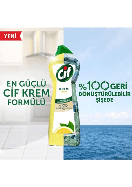 Cif Limon Krem Temizleyici 750 Ml