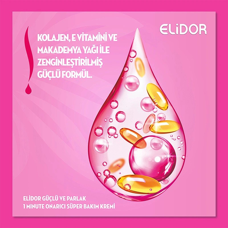 Elidor Güçlü Ve Parlak Onarıcı Süper Bakım Kremi 170 Ml