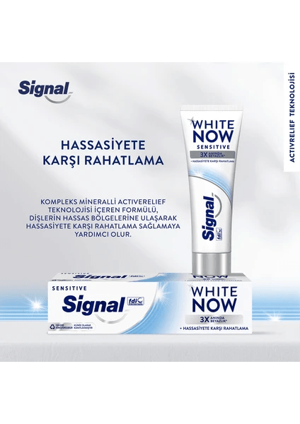 Signal White Now Hassasiyete Karşı Rahatlama Diş Macunu 75 Ml