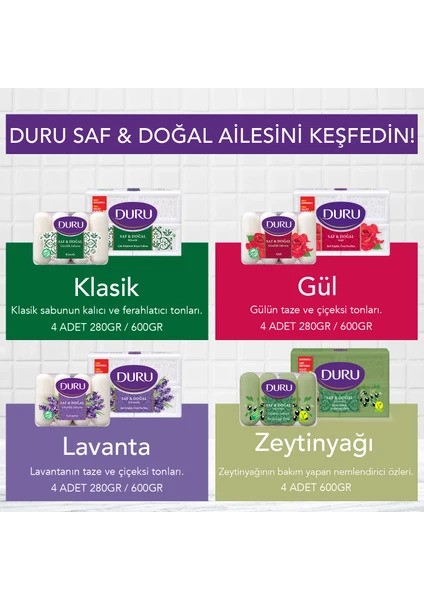 Duru Katı Sabun 4'lü 800 Gr