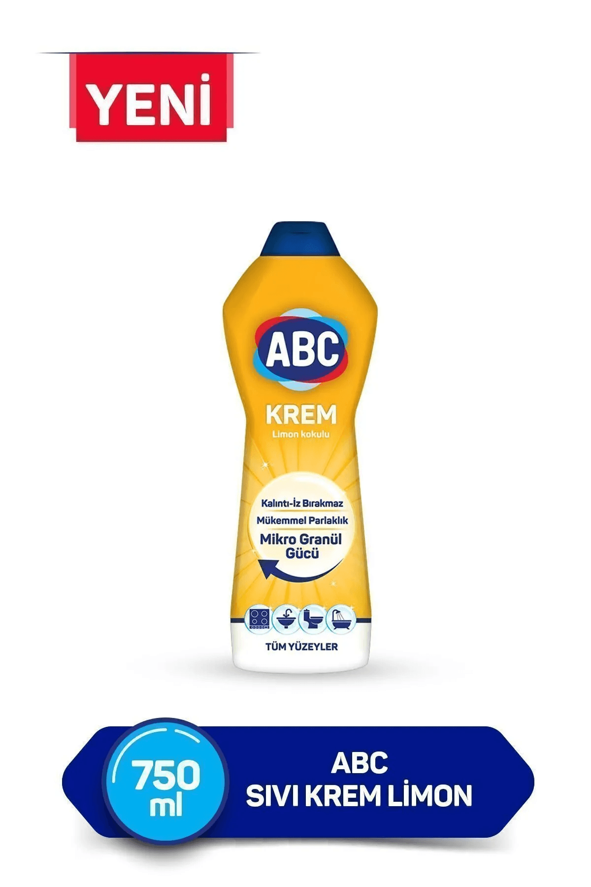 ABC Krem Limon Kokulu Tüm Yüzeyler 750 Ml/1080 Gr