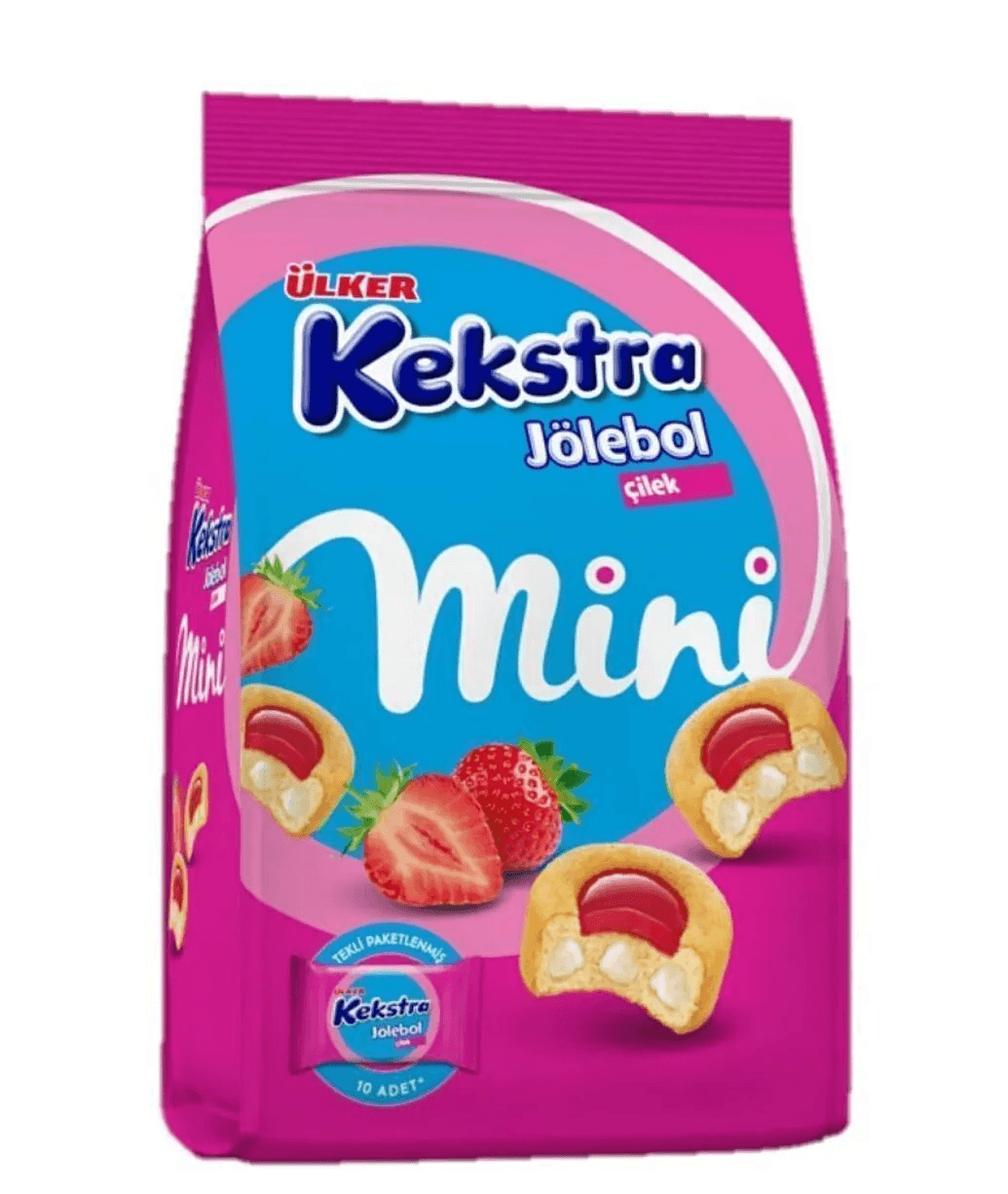 Ülker Kekstra Jölebol Çilek Mini Kek 150 Gr 10'lu