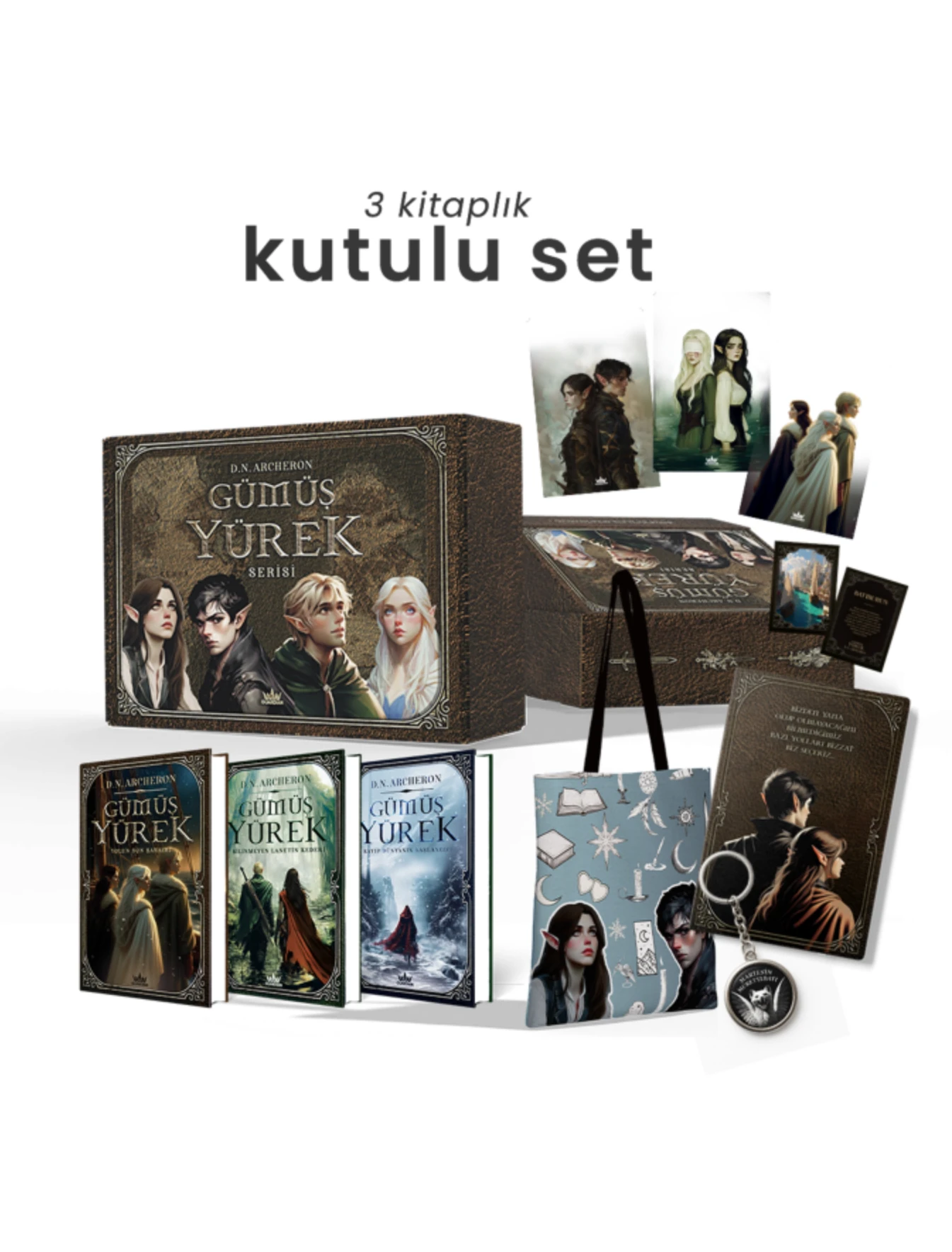 SET-GÜMÜŞ YÜREK SERİSİ (3 KİTAP)-CİLTLİ