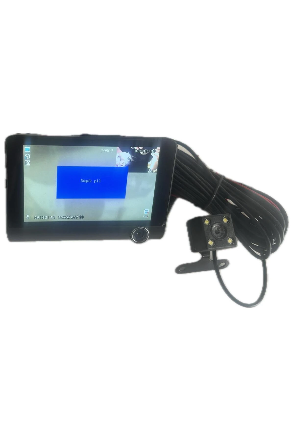 Araç içi 3 Kameralı Lcd Ekranlı 1080p Gece Görüşlü , Geri Görüş Kamera