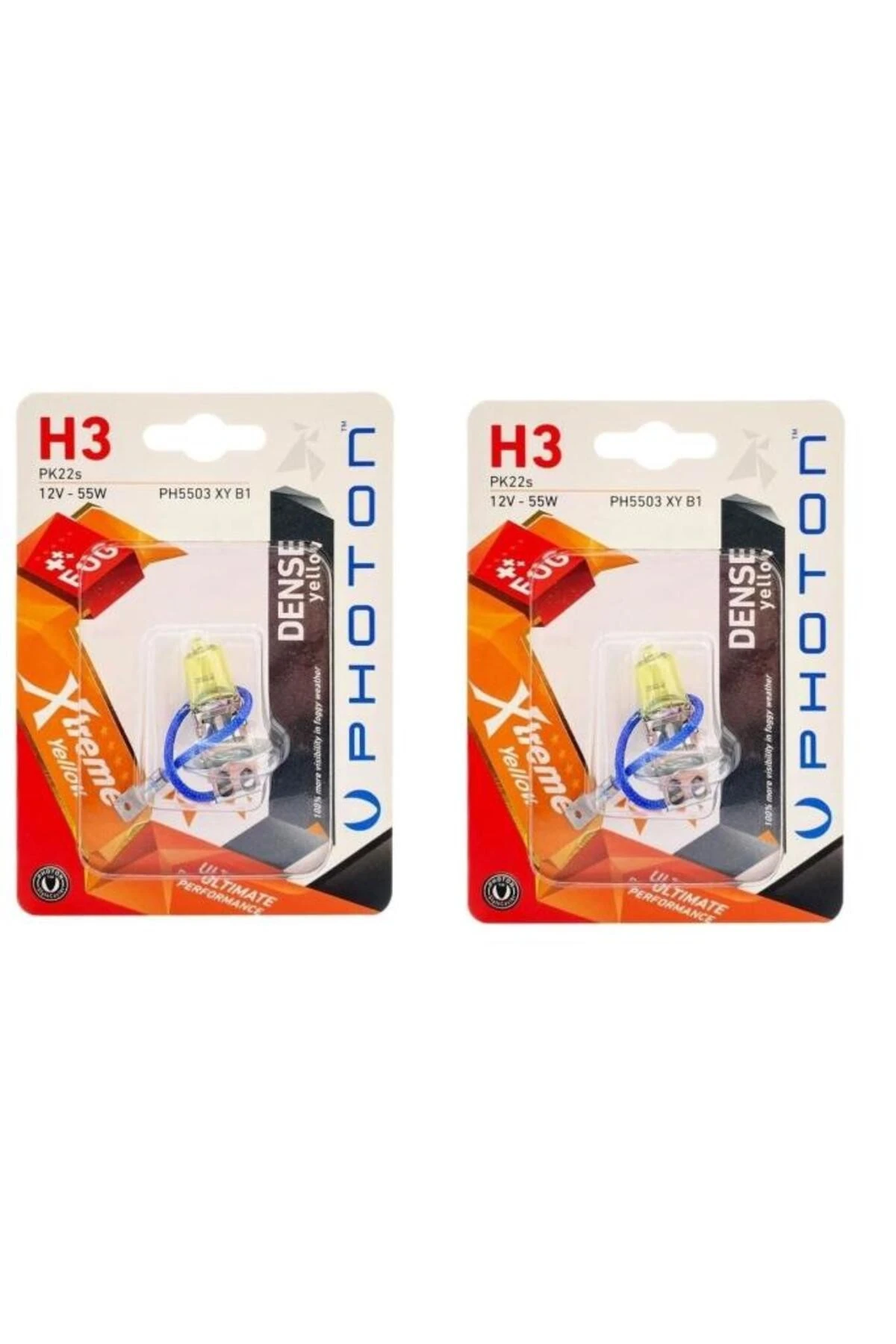 Photon H3 Xtreme Yellow Blister Limon Sarısı Far Ampul Takımı 2 Adet