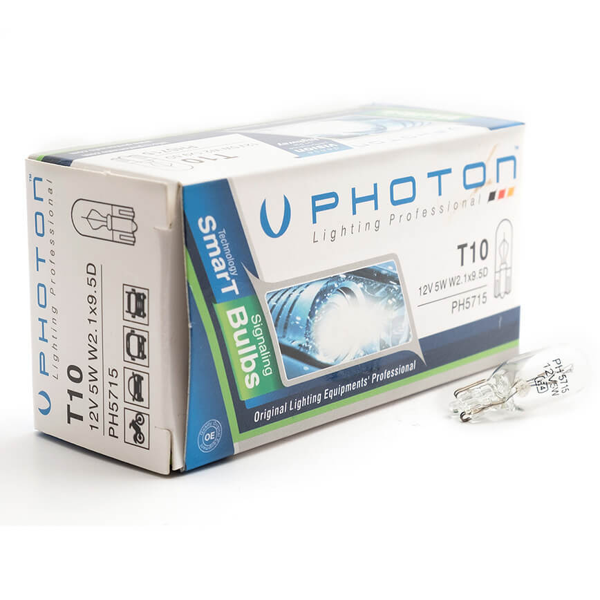 Photon T10 5W5 Dipsiz Halojen Ampul 10'lu