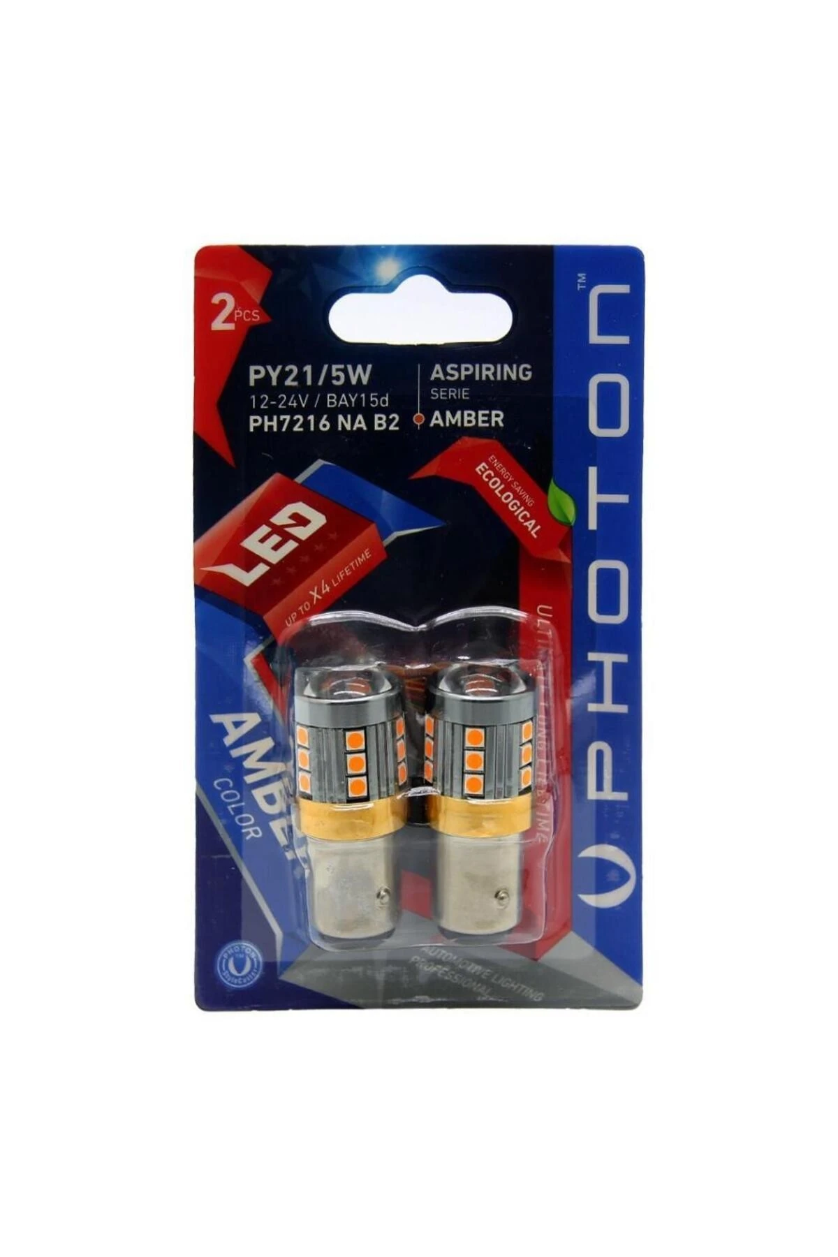 Photon P21/5w Turuncu Led Ampulü Çift Duy