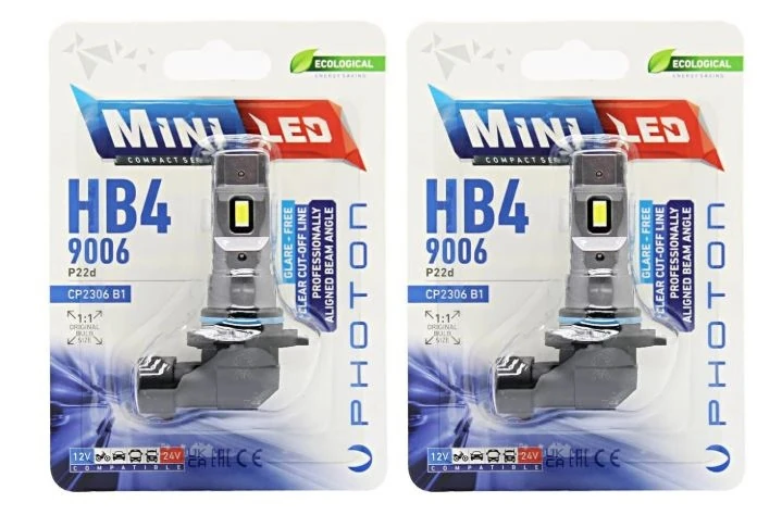 Photon HB4 9006 Mini Fansız Led Far Ampulü 2 li