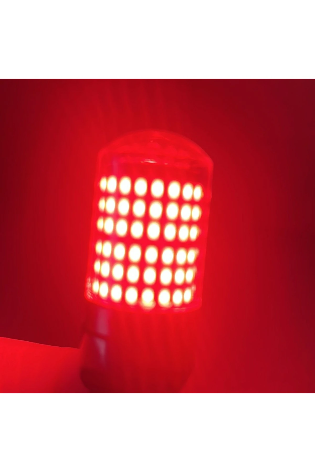 T20 W21/5W Oto Stop Fren Led Ampulü Kırmızı 144 Led'li