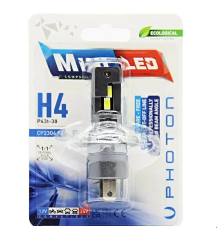 Photon Mini Fansız H4 Led Far Ampulü 