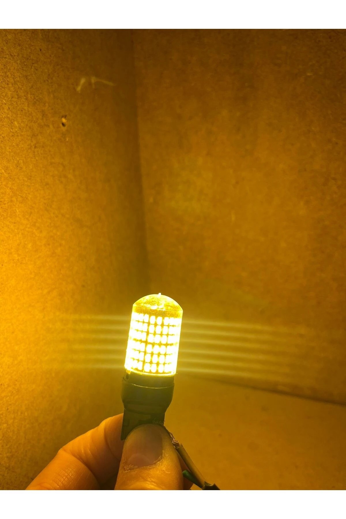 T20 W21/5W  Oto Sinyal Led Ampulü Turuncu 2 Adet