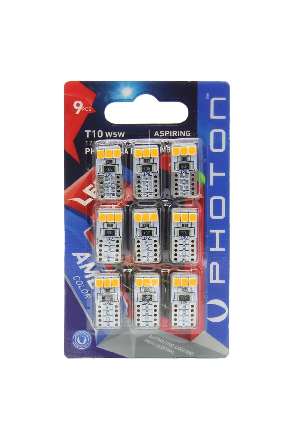 T10 W5W Dipsiz Oto Park Ampulü 9'lu