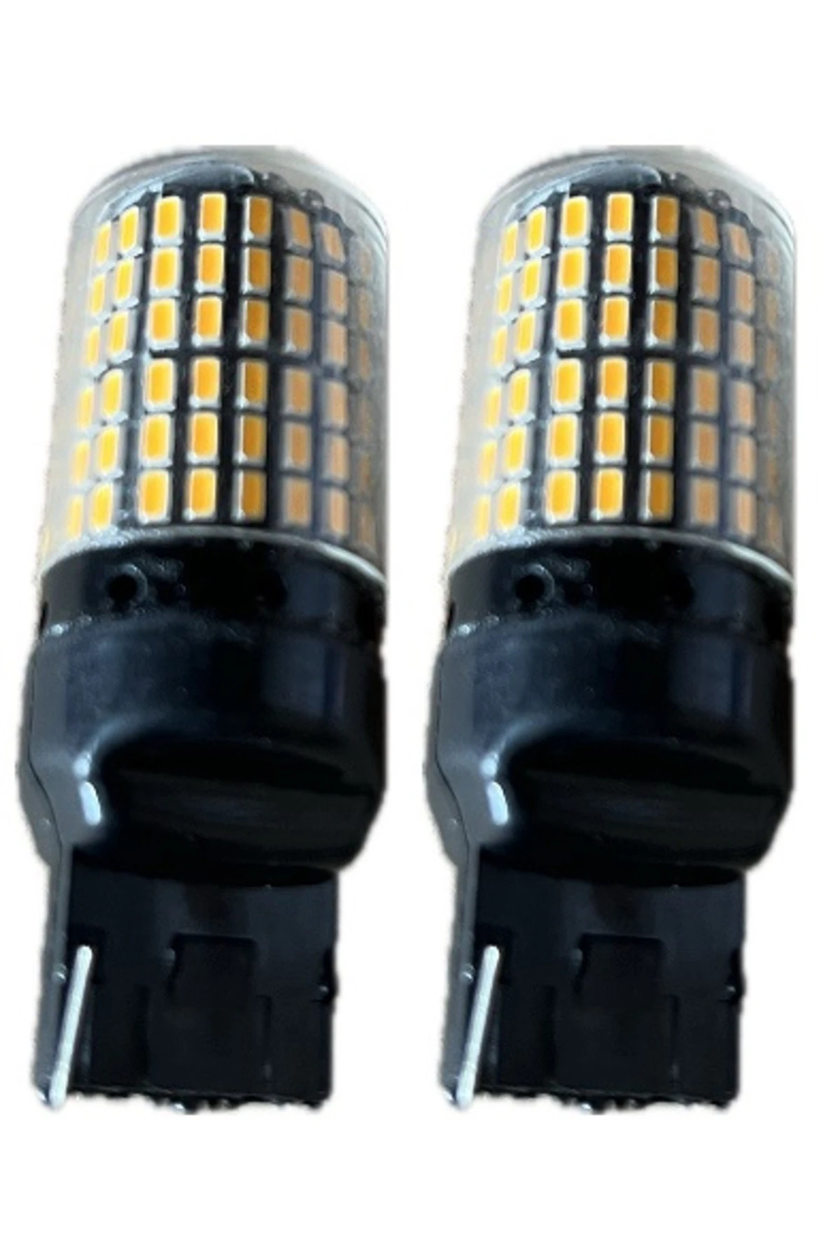 T20 W21/5W  Oto Sinyal Led Ampulü Turuncu 2 Adet