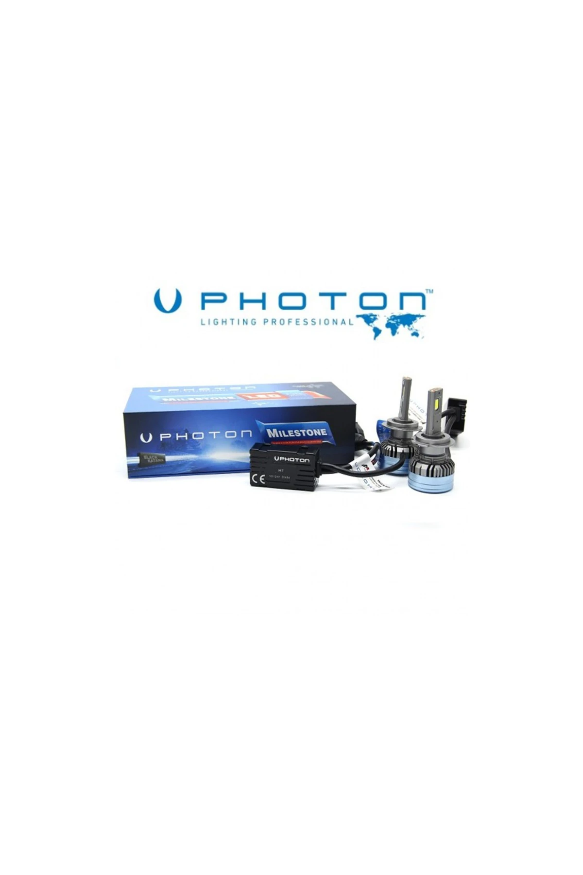 Fiat Doblo 2015> Kısa Far Led Ampulü H7 Photon Milestone Black Katana 