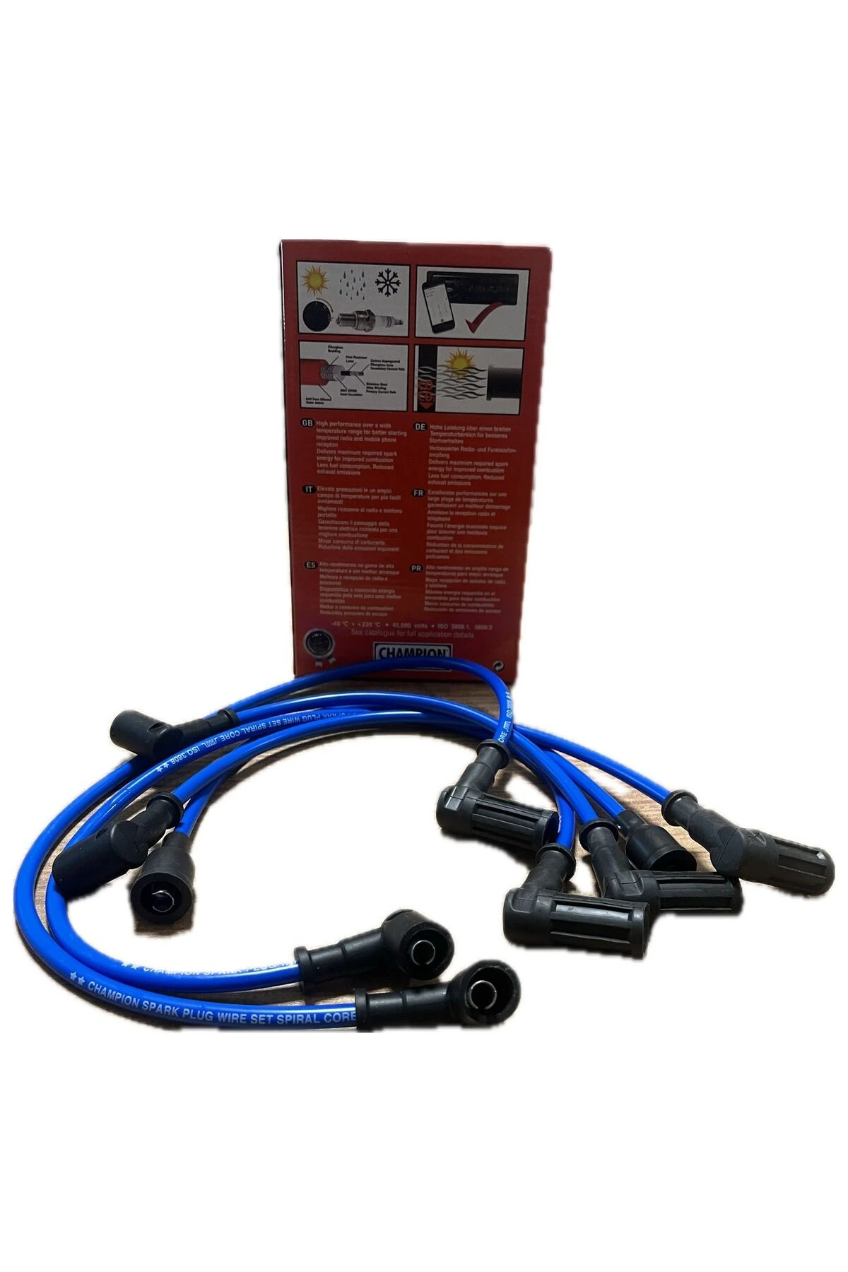 Uno 70 Sx İe 1.4 8v Enjeksiyonlu Performans Buji Kablosu 7mm Mavi Champıon