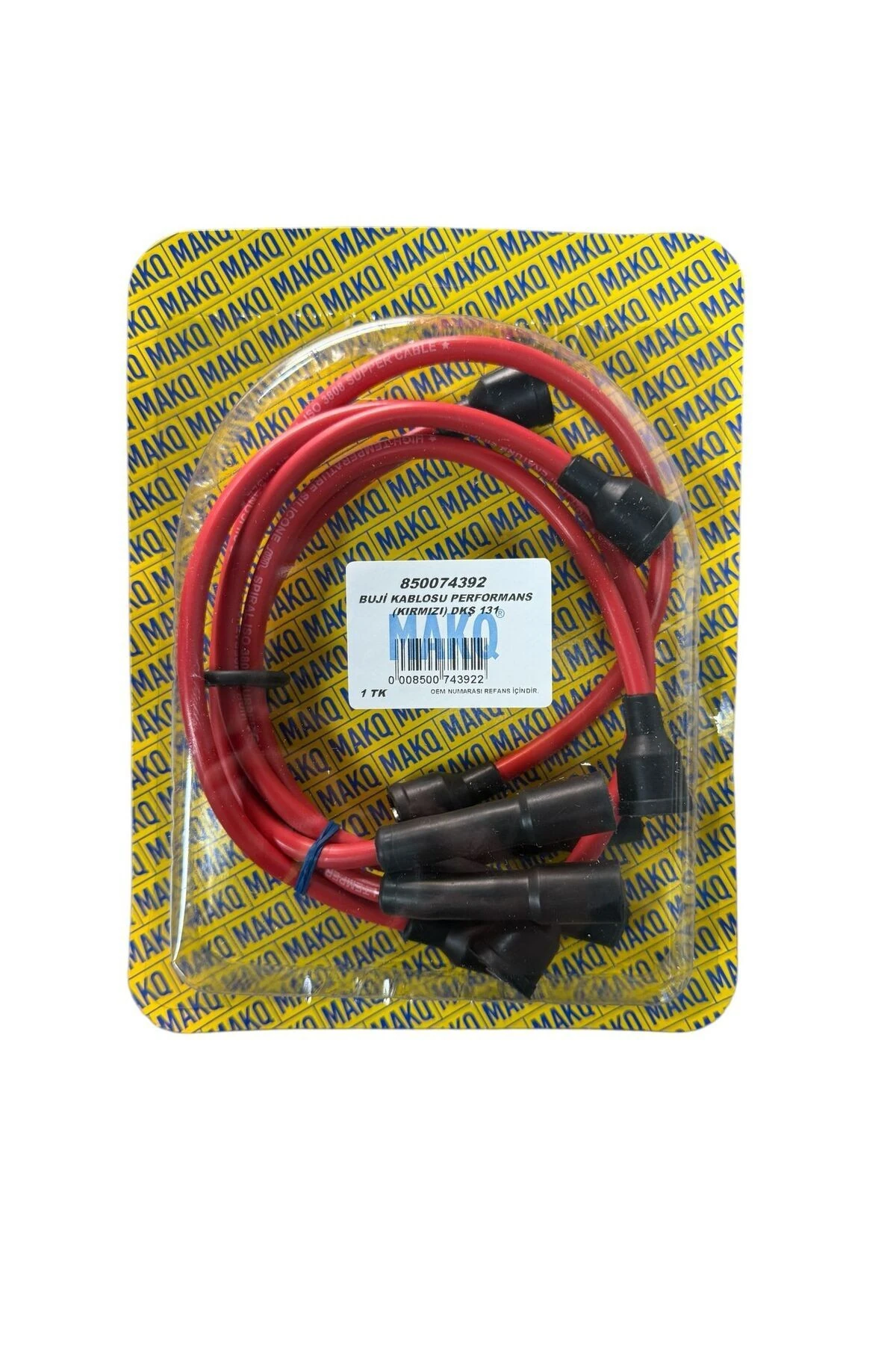 Doğan Kartal Şahin Düz Motor İçin Uyumlu Performan Buji Kablosu Kırmızı 7mm 85007439