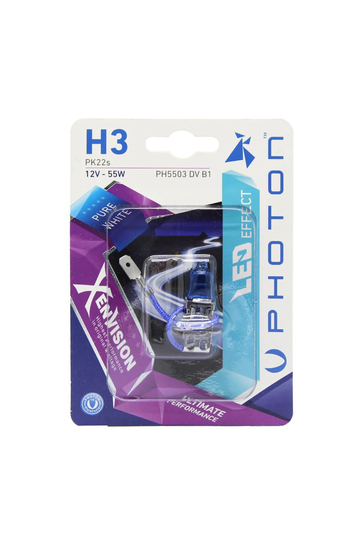 Photon H3 12V 55W Xen Vision Blister 2 Adet