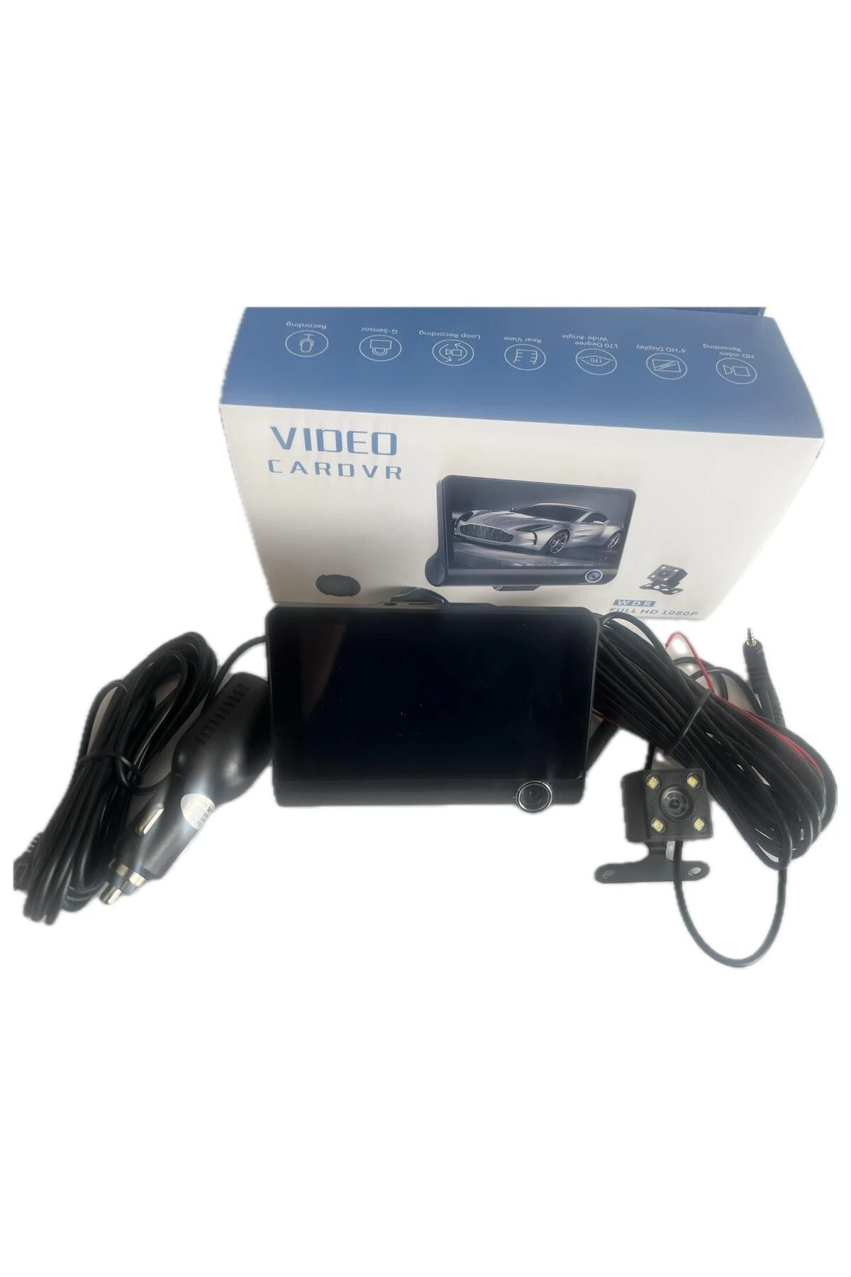 Araç içi 3 Kameralı Lcd Ekranlı 1080p Gece Görüşlü , Geri Görüş Kamera