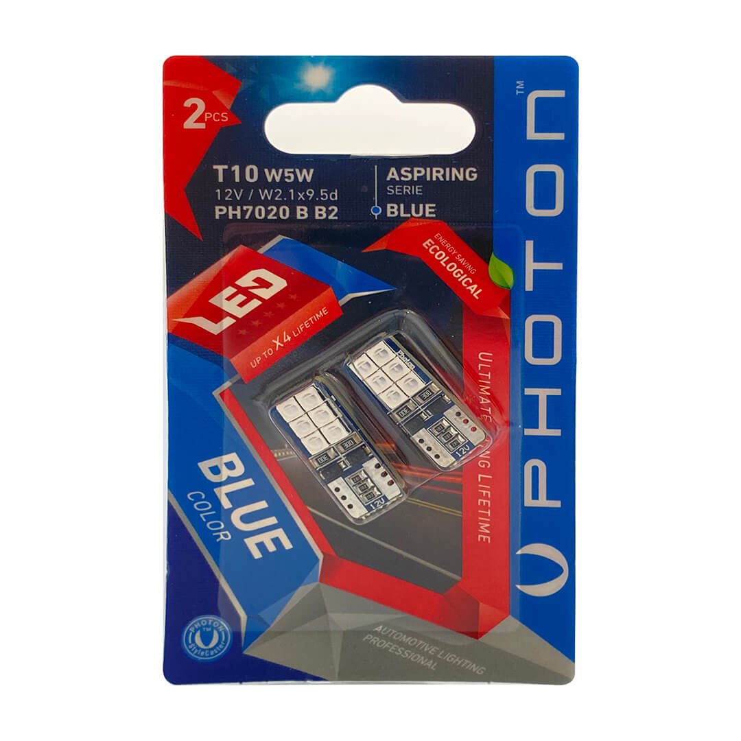 Photon Mavi T10 W5W 6+6 Mavi Led 