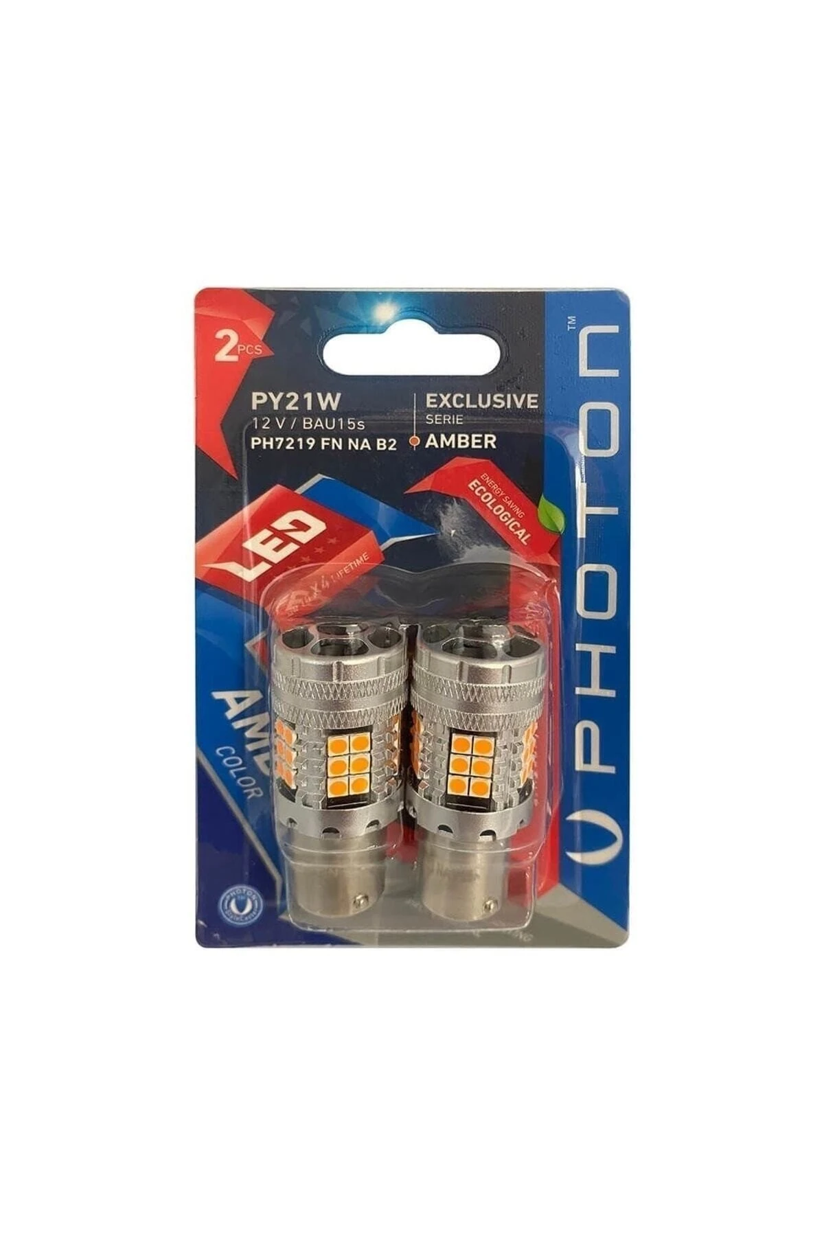 Photon P21w Turuncu Fanlı Blister Sinyal ve Park Uyumlu