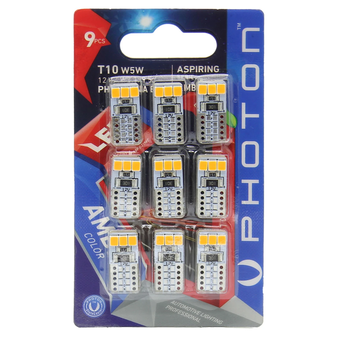 T10 W5w Turuncu Dipsiz Tavan Park Plaka Ledi 2 Adet