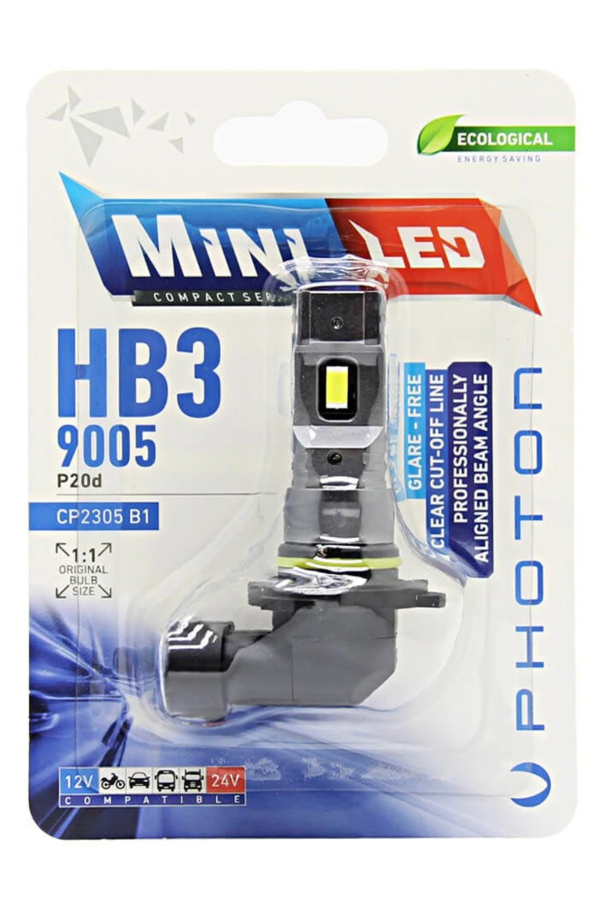 Photon HB3 9005 Mini Fansız Led Far Ampulü 2 li Set