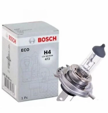H4 12V 60/55W P43T Tırnaklı Ampul 10 Adet Bosch 1987302803
