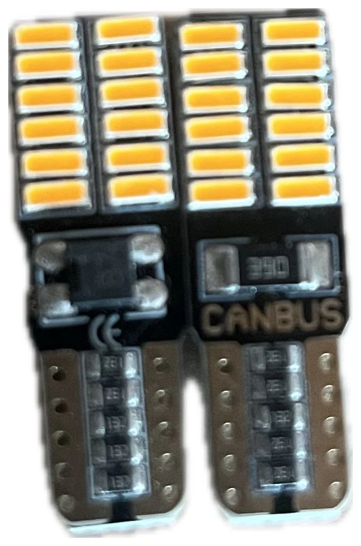 T10 W5W 6+6 AMBER TURUNCU 12V CANBUS PARK LED