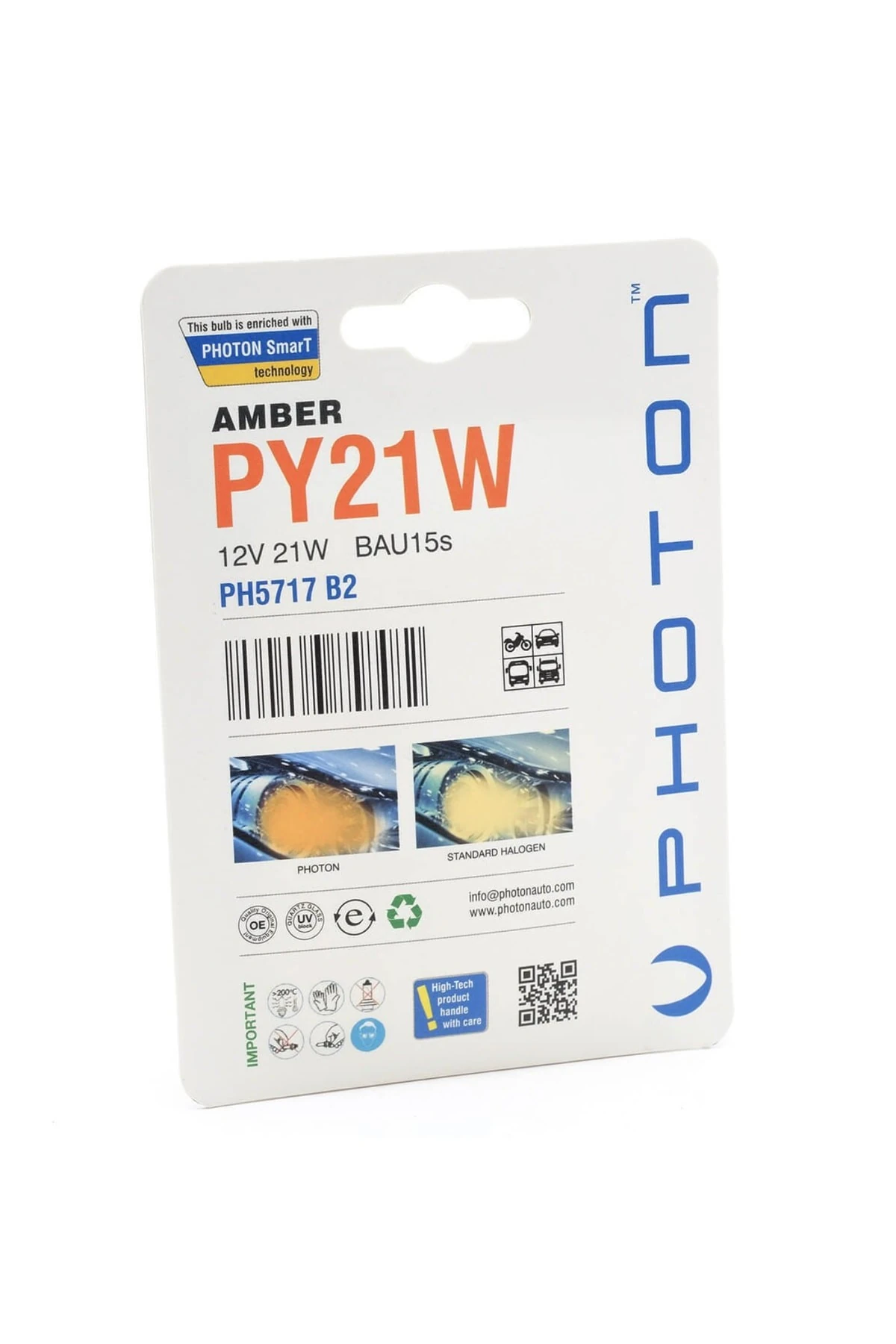 Photon 93 Sinyal Ampülü Turuncu Amber Py21w  Ampül Şaşı Tırnak 