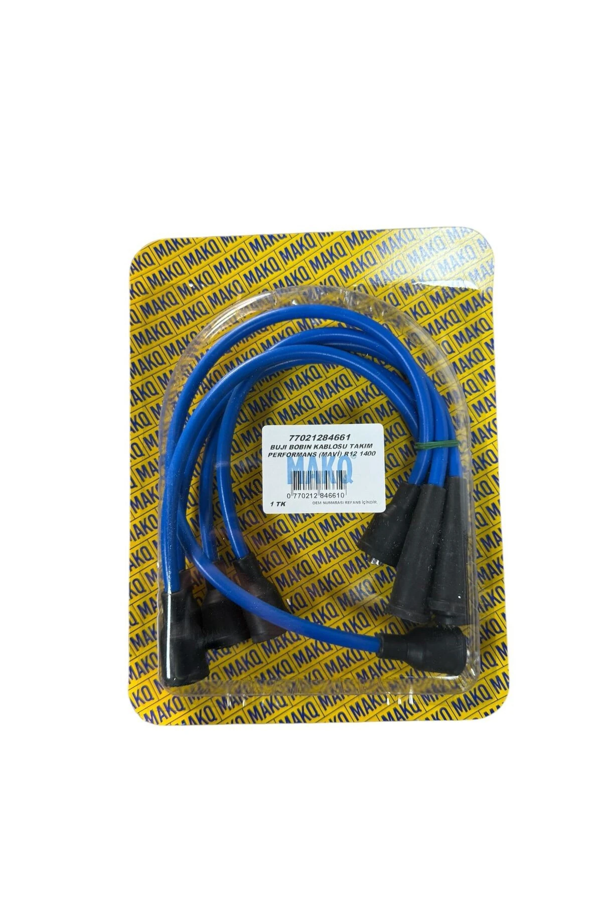 R12 1.4 Buji Bobin Kablosu Takımı Performans 7mm Mavi 7702128466 MAKQ