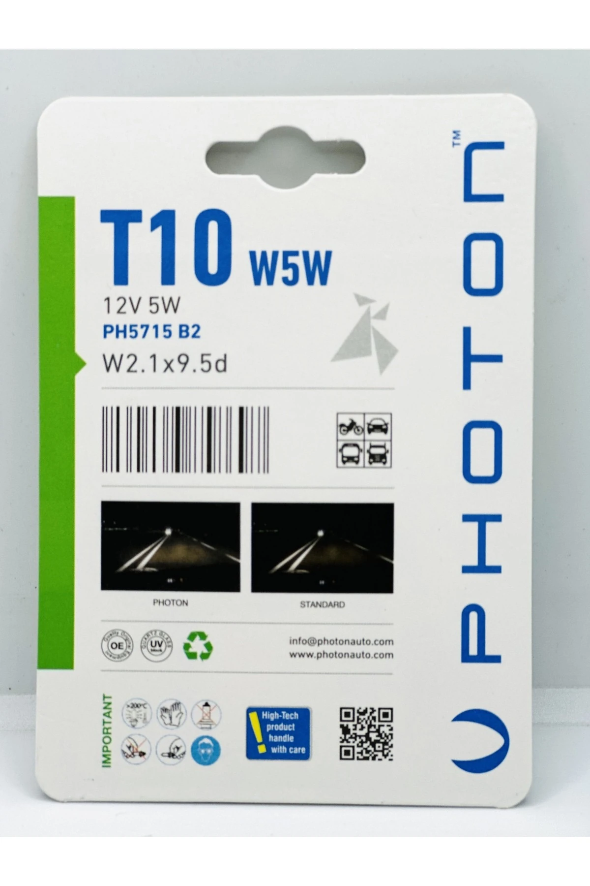 T10 W5w Dipsiz Led Tavan Park Plaka Ampulü (2 li paket)