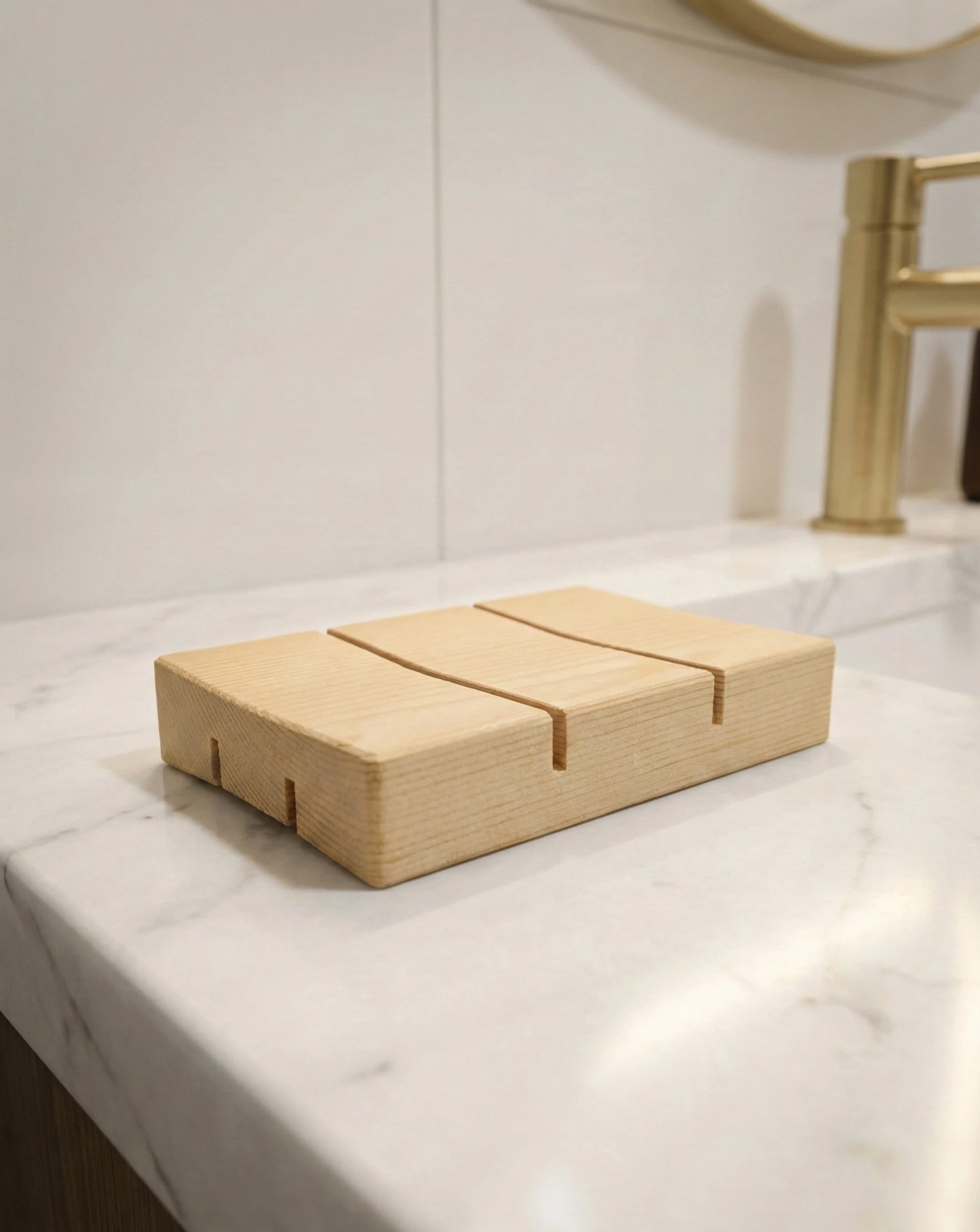 Ahşap Katı Şampuan Altlığı