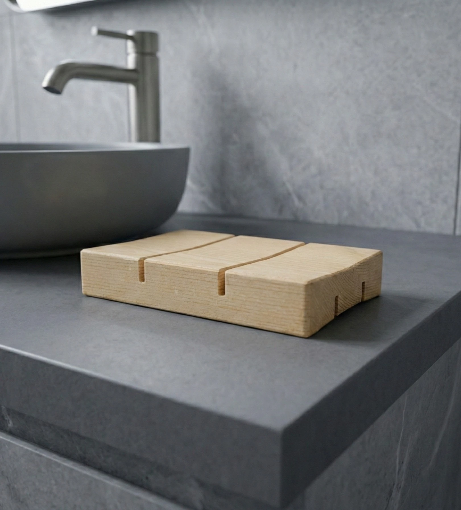 Ahşap Katı Şampuan Altlığı