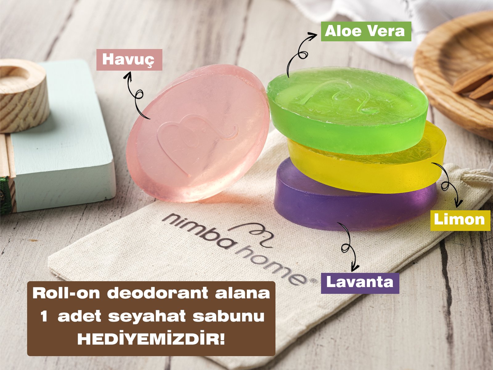 Nane & Sedir Ağacı Doğal Deodorant (Seyahat Sabunu Hediyeli)