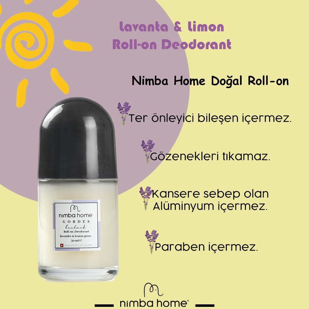 Lavanta & Limon Doğal Deodorant (Seyahat Sabunu Hediyeli)