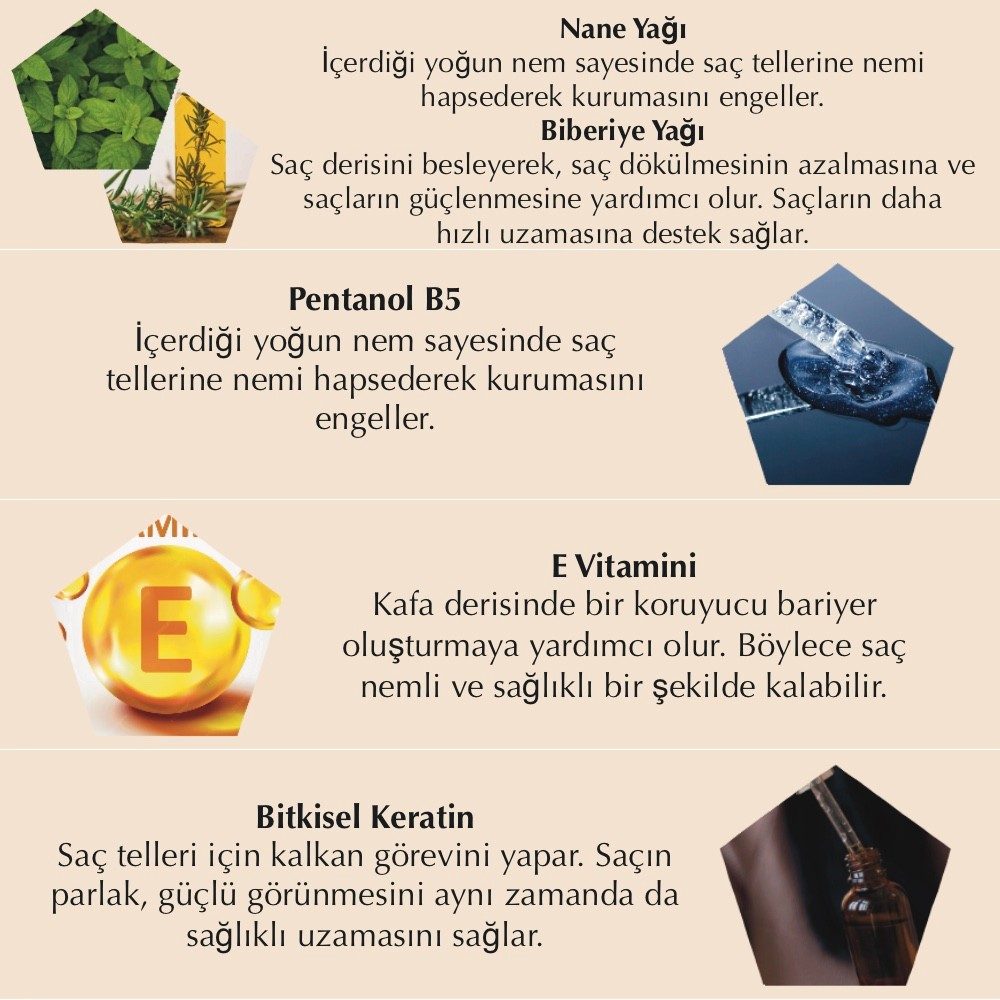 Nane & Biberiye & Çam Terebentin Doğal Katı Şampuan 