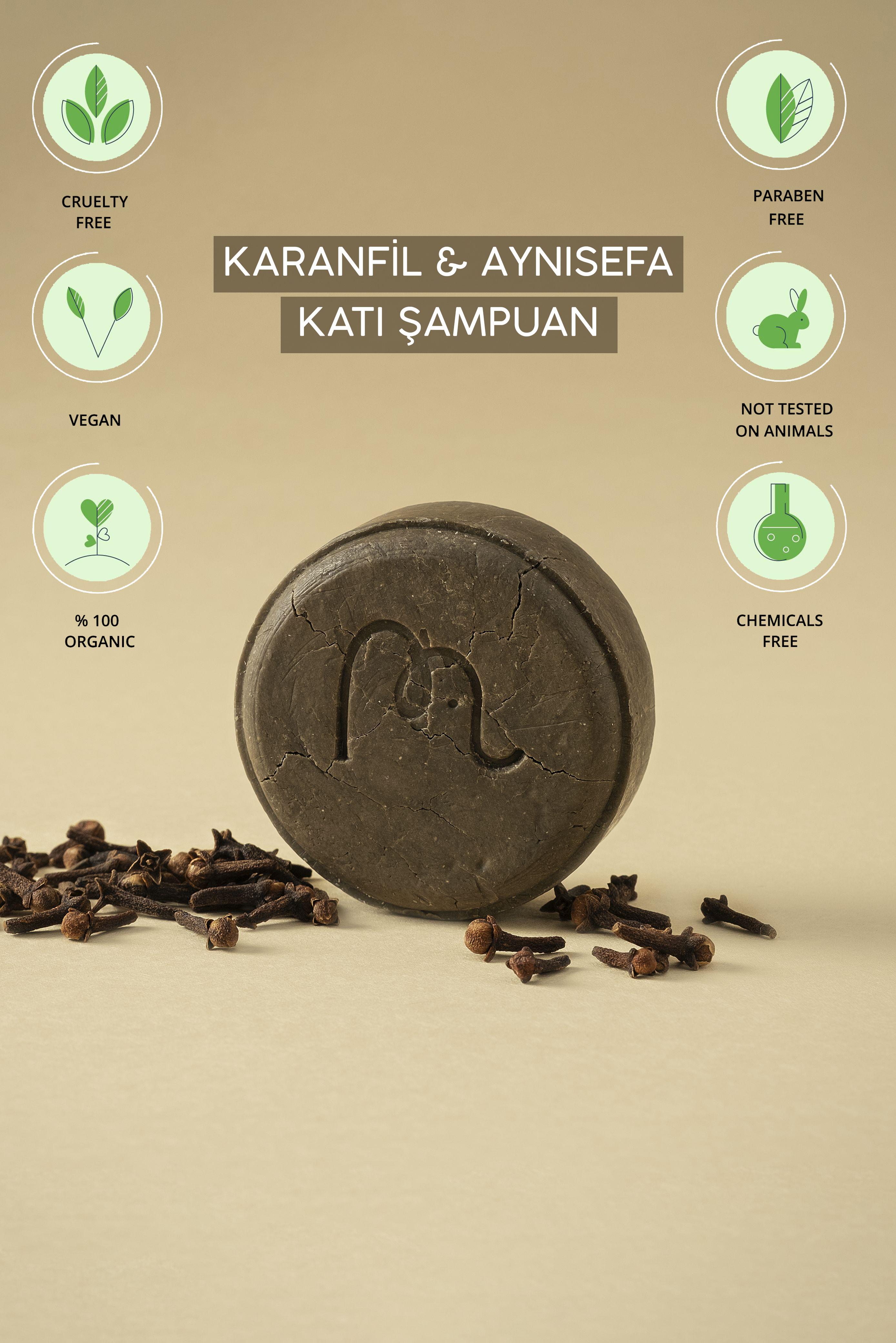 Karanfil & Aynısefa & Sandal Yağı Doğal Katı Şampuan